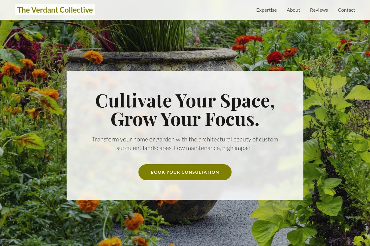 Succulent Garden Design