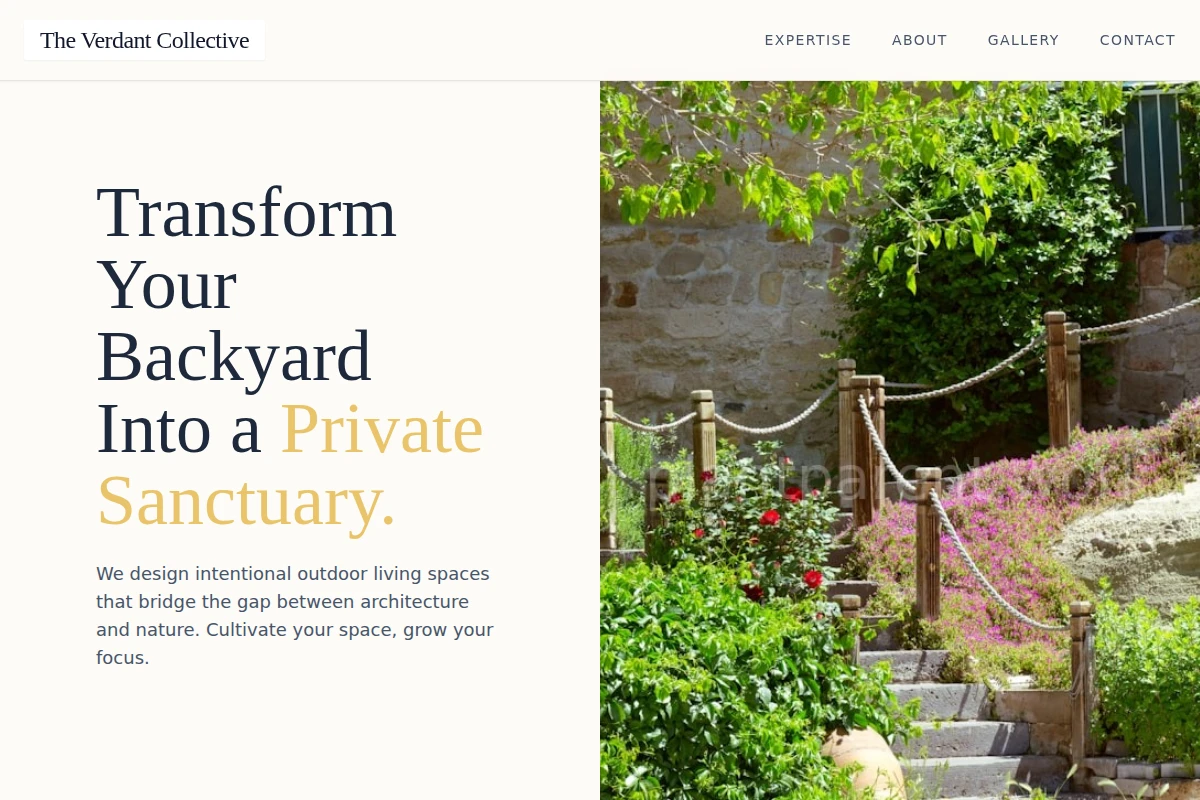 Serene Garden Design