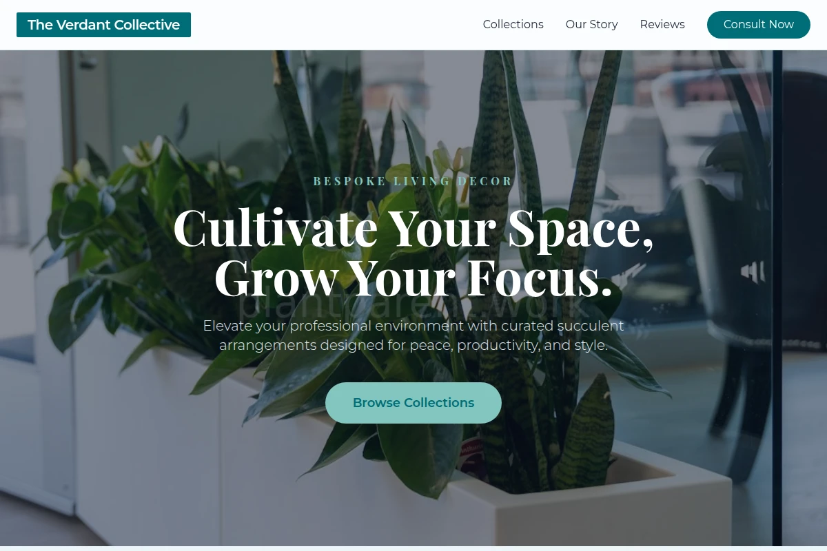 Succulent Office Plants