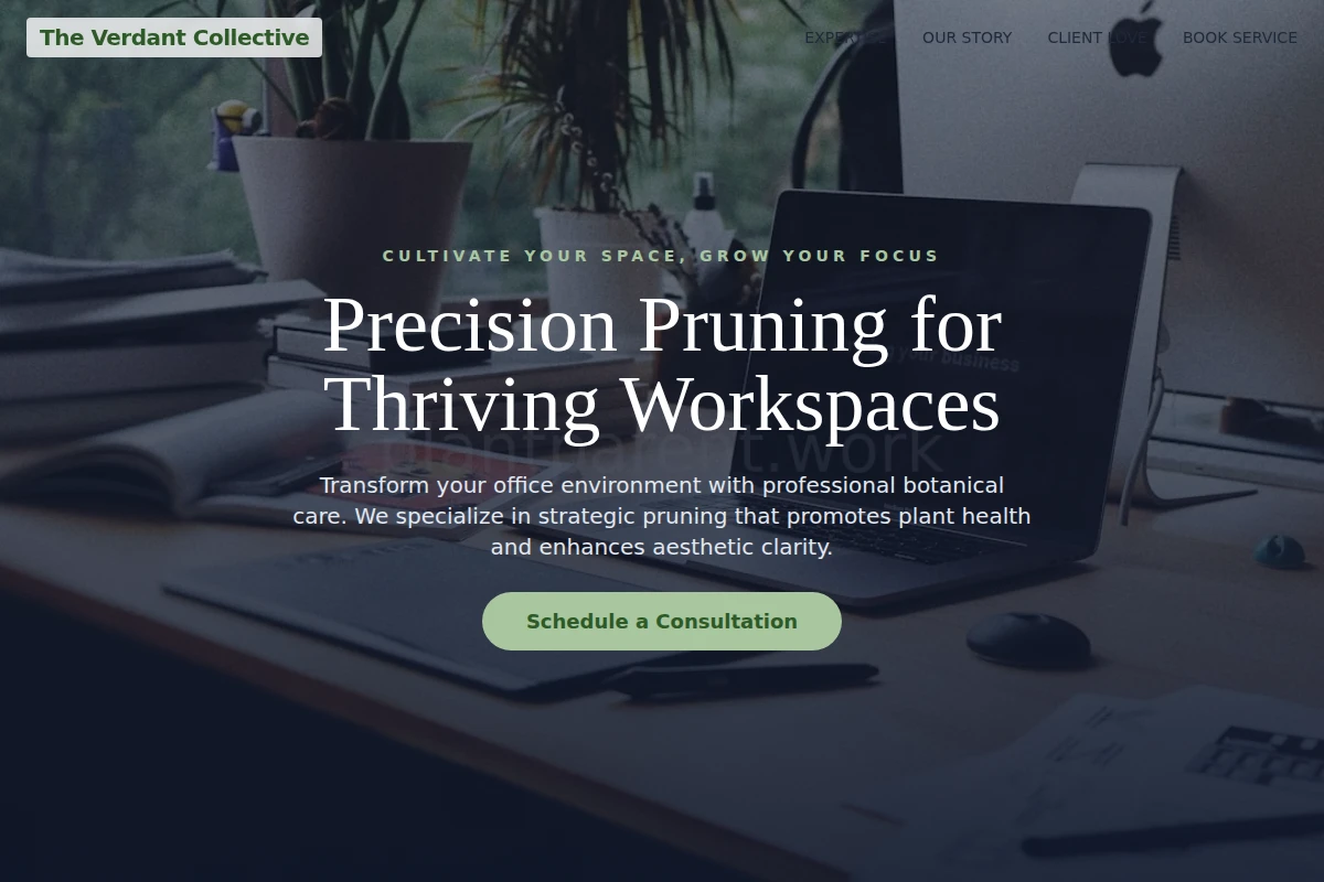 Pruning Office Plants